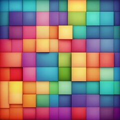  Colorful Abstract Geometric Cube Pattern