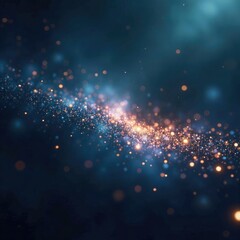 Wall Mural - Tiny silver specks suspended in mid air evoke the mystery of the cosmos, shine, space