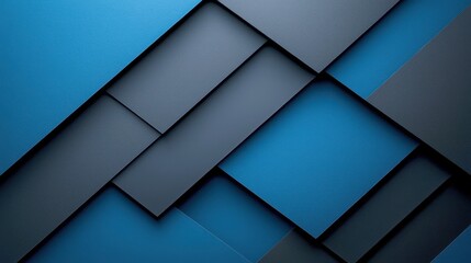 This image presents a series of smooth surfaces in varying shades of blue and black, layered to create a sleek, modern aesthetic that evokes sophistication and simplicity.