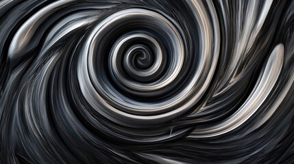 Fototapete - A swirling abstract pattern of intertwined lines, forming a dynamic design with complexity and fluid motion that captivates the eye