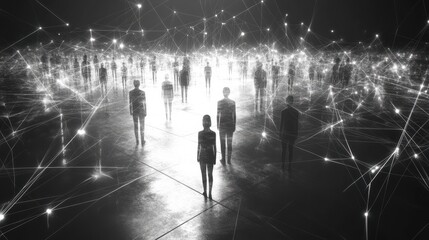 Poster - Abstract Representation of Human Connections in a Digital Space