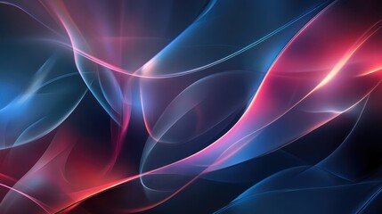 Poster - Futuristic layered 3D background with transparent shapes and glowing edges, creating a sleek, tech-inspired design full of depth and complexity