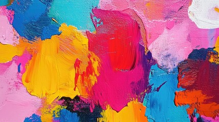 Poster - Vibrant color explosion in abstract patterns, visually expressing the high-energy beat and rhythm of a pop song with bold and vivid hues