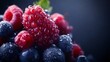 © Futuristictech - Close-Up of Mixed Berries with High Contrast and Rich Colors