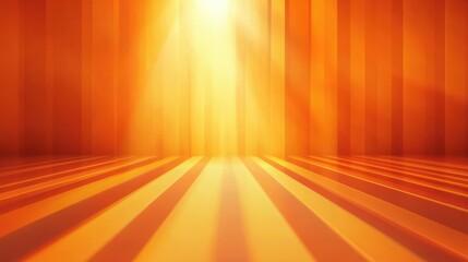 Poster - Glowing Warm Background with Vertical Lines and Soft Light Effect