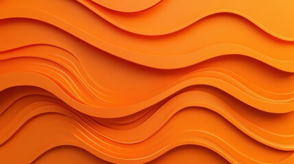 Poster - Abstract Wavy Pattern in Vibrant Orange Tones for Creative Projects