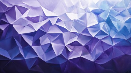 Poster - Vibrant Purple Canvas with Overlapping Triangular Patterns