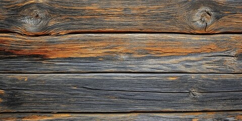 Aufkleber - Textured wooden background with dark brown and gray tones featuring prominent knots and grain patterns arranged horizontally for rustic design elements.