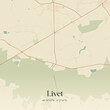 © Rezona - Vintage map of Livet, France.