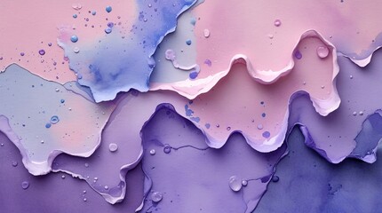 Wall Mural - Abstract Watercolor Texture Background with Layered Pink and Purple Hues