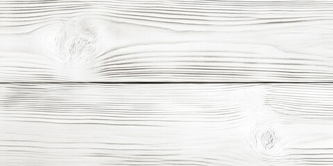 Fototapete - White wood grain texture featuring smooth horizontal lines and natural knots, providing ample light space for text or graphics in a minimalist style.