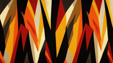 Poster - Vibrant Abstract Pattern Featuring Bold Geometric Shapes and Colors