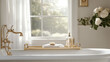 © Fatim - Shower and Bath Accessories Bath Tray: Place a bath tray across the tub for holding books, candles, or drinks while you relax in the bath.