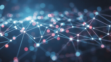 Abstract line network technology background