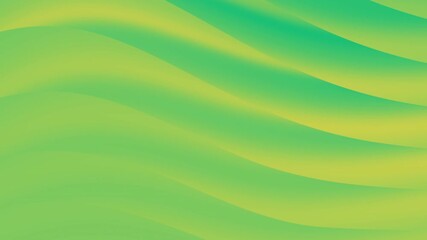 Poster - A smooth gradient of green and blue waves creates a calming and abstract background.