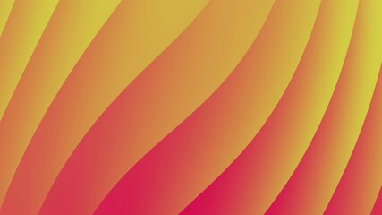 Poster - A vibrant abstract background featuring smooth wavy lines in warm yellow and orange hues, creating a dynamic and energetic visual effect.