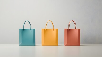 Wall Mural - a paper bag in rainbow colors