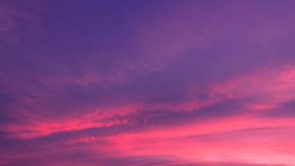 Wall Mural - pink, purple , pastel sunset sky background in the evening after sun down with colorful sunlight on 