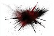 © michnik101 - Dark red and black ink splatter on white background. artistic abstract explosion. graphic design