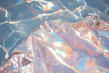 Poster - holographic wallpaper with a background that is a blurred neon effect and features a hologram