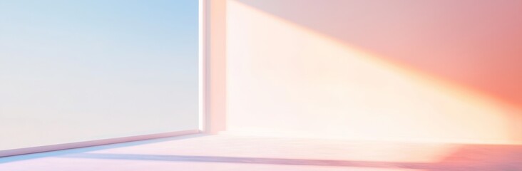 Poster - The background consists of a soft gradient backdrop and a velvet pink banner