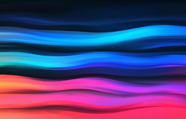 Poster - The empty wallpaper template showcases a dark abstract background illuminated by an ultraviolet glow and an abstract gradient