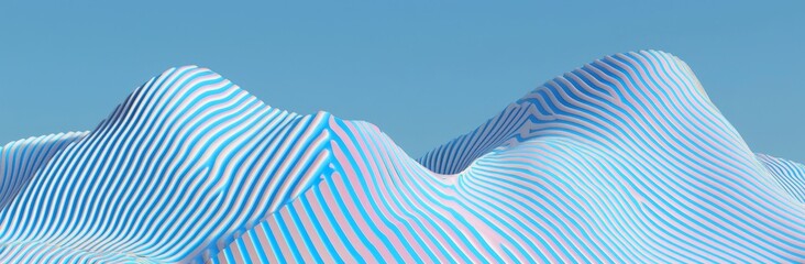 Poster - a moving banner has been designed with a horizontal layout, incorporating the colors baby blue, midn