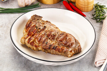 Wall Mural - Grilled pork sirloin for dinner