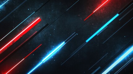 Aufkleber - Abstract neon lines, cosmic background, digital art, website header