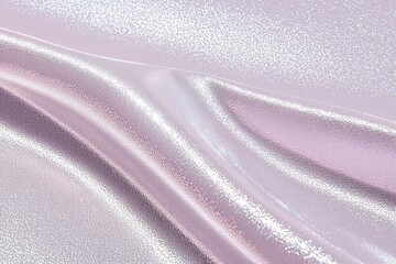 Poster - an abstract, soft-focused background with pastel pink hues, a holographic effect, and an 80s style a