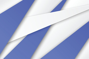 Wall Mural - abstract 3d geometric background in blue and white colors