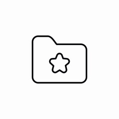 Poster - favorite folder file icon vector sign