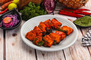 Canvas Print - Indian cuisine - spicy chili paneer