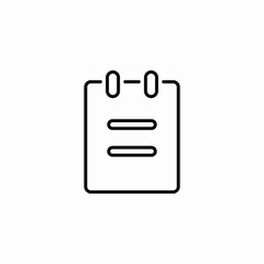 Poster - clipboard list document icon vector sign