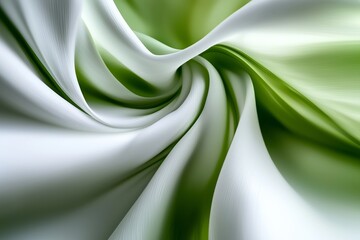 Poster - An abstract design with a fresh palette of blues and greens, incorporating highlights and swirling motions