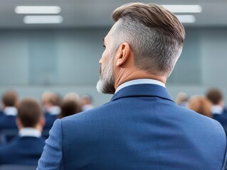 Poster - Business speaker giving a talk at business conference event