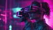 © lulu - Metaverse Couple Exploring Neon Cityscape