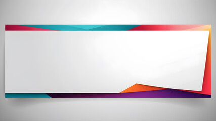 Fototapete - abstract web banner design template. Banner - Design Element