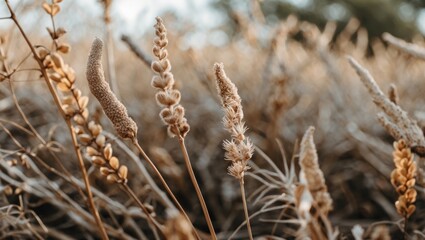 Poster - Dry Botanical Elements with Soft Focus in Natural Environment