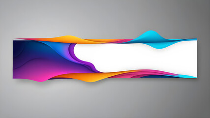 Fototapete - abstract web banner design template. Banner - Design Element