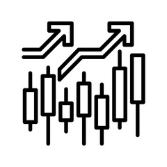 Poster - Stock Market Chart line icon. Universal creative premium symbol. Vector sign icon logo template. Vector illustration