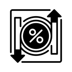 Poster - Interest Rate line icon. Universal creative premium symbol. Vector sign icon logo template. Vector illustration