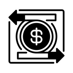 Poster - Exchange Rate line icon. Universal creative premium symbol. Vector sign icon logo template. Vector illustration