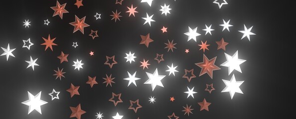 Wall Mural - XMAS Stars - stars. Confetti celebration, Falling golden abstract decoration for party, birthday celebrate,