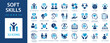 © Jan - Soft kills icon set. Assertiveness, personality, creativity, empathy, communication, solving, personality.