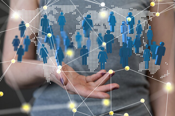 Aufkleber - Global Network Of People.