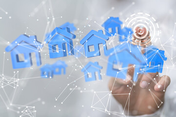 Poster - iot home Telecommunication network and wireless mobile internet
