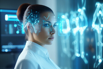 Poster - Innovation health and medical research healthcare and medicine concept generative AI