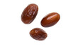 © Lucianastudio - Three fresh dates isolated against transparent background showcasing their natural textures