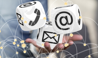 Poster - mail communication support contact concept service
